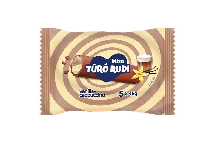 Mizo Túró Rudi vaníliás-kávés túródesszert tejcsokoládé bevonattal 5 x 45 g (225 g)