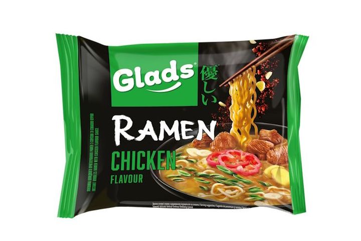 Glads Ramen instant noodlesoup with chicken taste packet 105 g