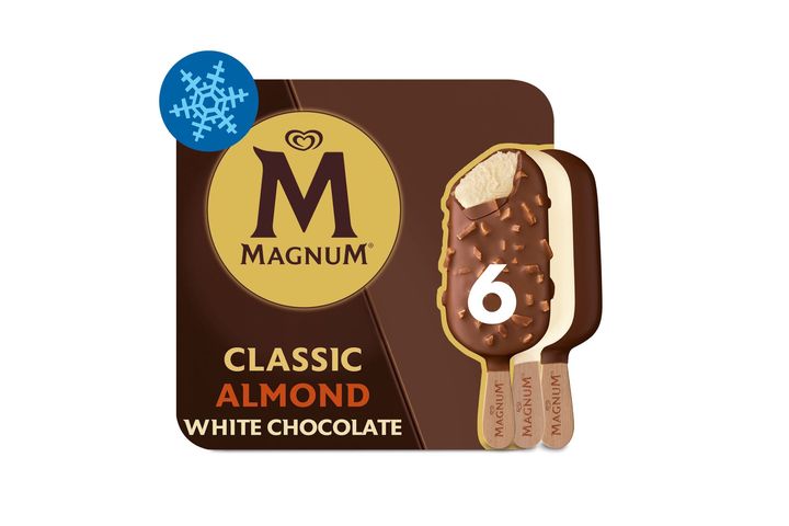 MAGNUM Multipack Jégkrém Klasszik-Mandula-Fehér 6x100ml