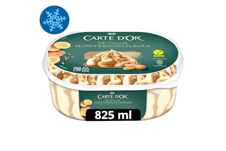 CARTE D'OR Jégkrém Földimogyoróvaj-Banán ízű vegan 825ml