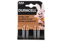 Duracell AAA LR03/MN2400 1,5 V alkáli elemek 4 db