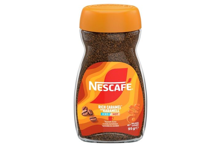 NESCAFÉ karamell ízű azonnal oldódó kávé 95 g