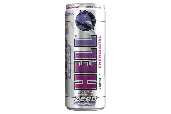 HELL Zero tutti-frutti- és bogyós gyümölcsízű, koffeintartalmú, szénsavas energiaital 250 ml