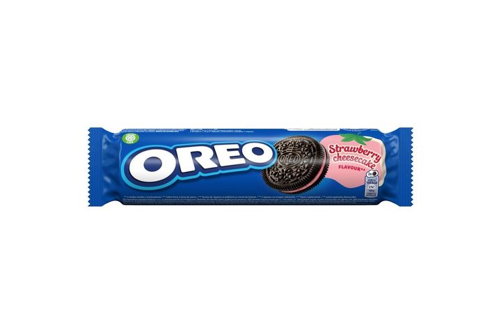 Oreo epres sajttorta ízű töltelékkel töltött kakaós keksz 154 g