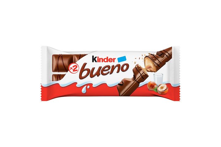 Kinder Bueno tejcsokoládéval bevont ostya tejes-mogyorós krémmel töltve 2 x 21,5 g (43 g)