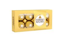 Ferrero Rocher tejcsokoládéval és mogyoródarabkákkal borított ropogós ostya lágy töltelékkel 100 g