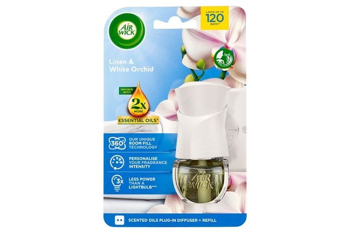Air Wick Linen & White Orchid Electric Air Freshener & Refill 19 ml