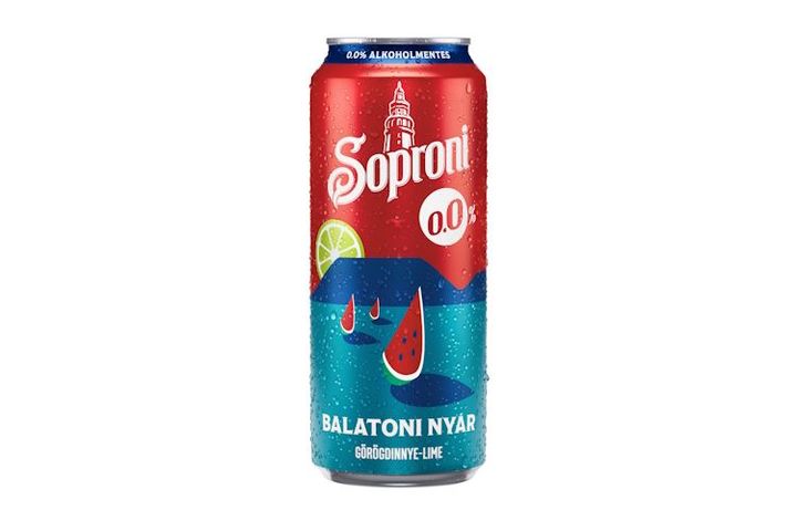 Soproni 0.0% Watermelon-Lime Non-Alcoholic Beer Drink 500 ml