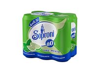 Soproni 0.0% Lime-menta Alkoholmentes sörital 6 x 500 ml