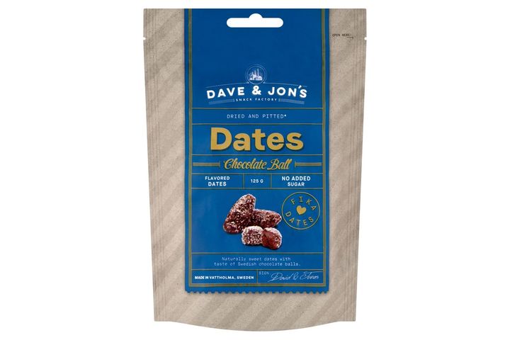 Dave & Jon's Pitted Dates with Taste of Chocolate Ball 125 g