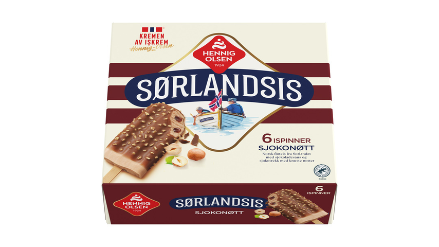 Sørlandsis Sjokonøtt | 6stk