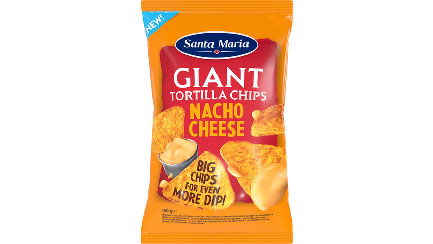 St. Maria Giant Tortilla Chips Nacho Cheese | 160g