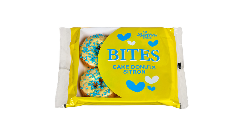 Berthas Cakedonuts Sitron 4pk | 150g