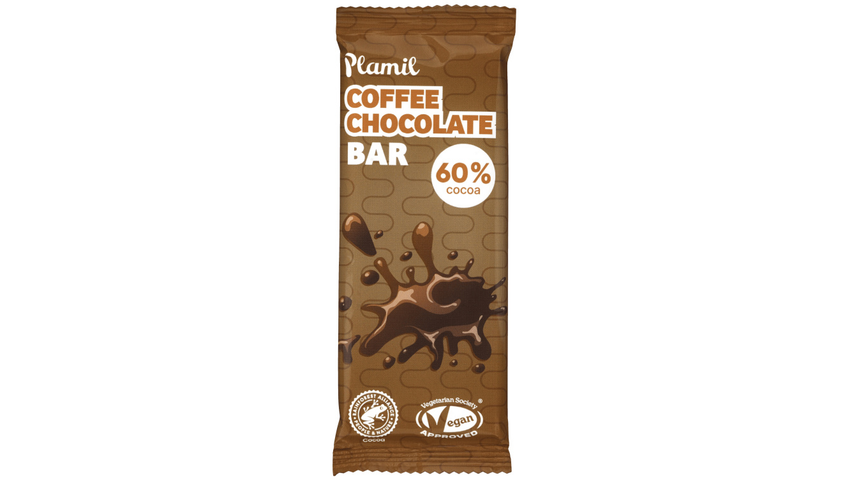 Plamil Sjokoladebar Kaffe 60% | 40g