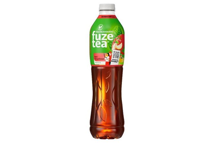 Fuze Tea szénsavmentes eper- és sárgadinnyeízű üdítőital fekete tea kivonattal 1,5 l