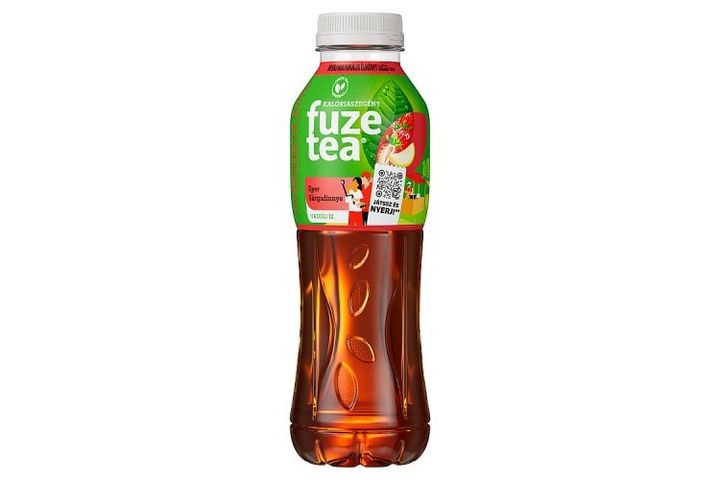 Fuze Tea szénsavmentes eper- és sárgadinnyeízű üdítőital fekete tea kivonattal 500 ml