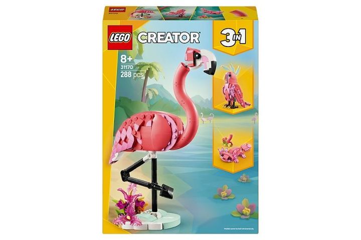 LEGO Creator 3 v 1 31170 Vadállatok: rózsaszín flamingó