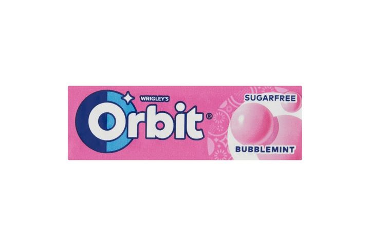 Orbit Bubblemint gyümölcs- és mentaízű cukormentes rágógumi édesítőszerrel 14 g