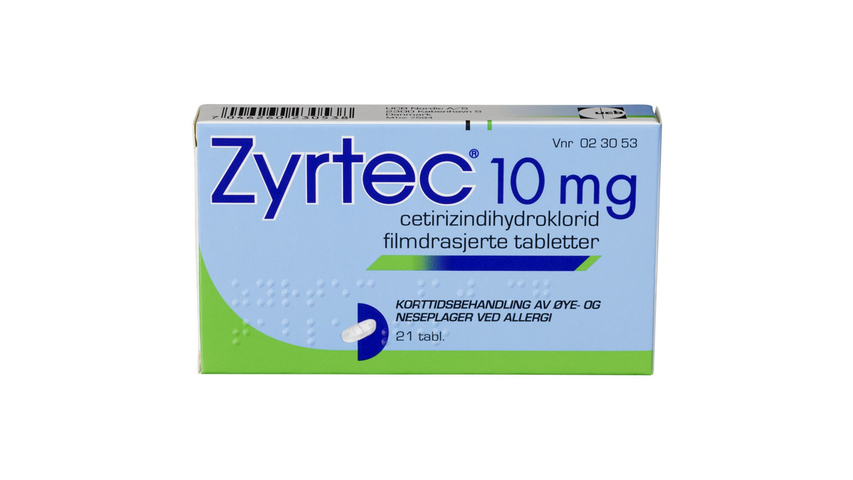 Zyrtec Allergitabletter 10mg | 21stk