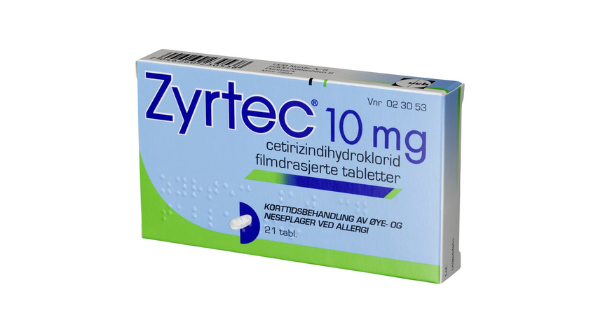 Zyrtec Allergitabletter 10mg | 21stk
