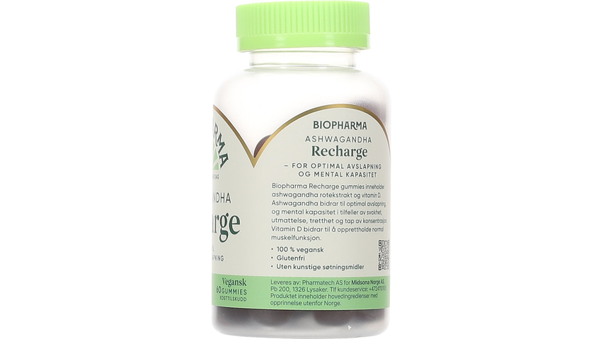 Biopharma Ashwagandha Recharge | 60stk