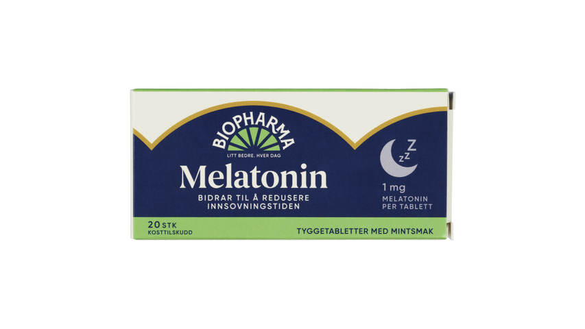 Biopharma Melatonin Tyggetabletter | 20stk