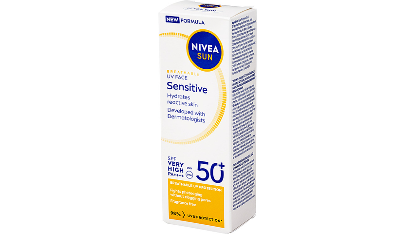 Nivea Sun Spf50+ Face Sensitive Cream | 40ml