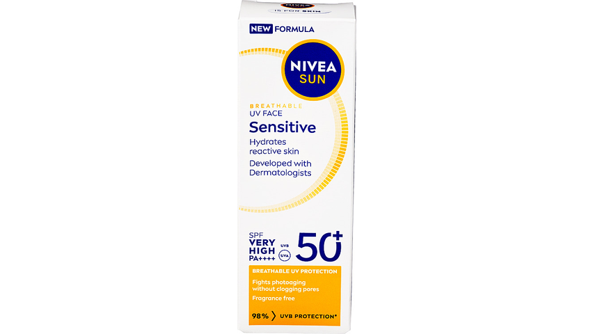 Nivea Sun Spf50+ Face Sensitive Cream | 40ml