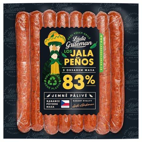 Láďa Grileman Los Jalapeňos klobásky | 340 g