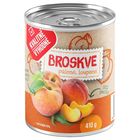 Kvalitně Výhodně Broskve půlené loupané v mírně sladkém nálevu | 410 g