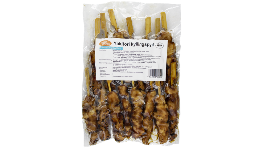 Smart Choice Kyllingspyd Yakitori m/Soyasaus | 15 x 30g