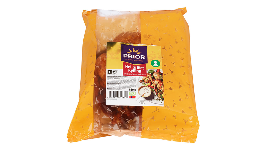 Kylling Hel Grillet 850g Prior