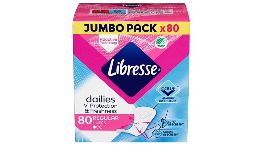 Libresse Truseinnlegg Regular | 80stk