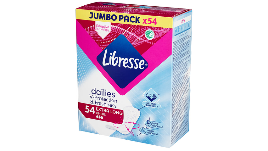 Libresse Truseinnlegg Xtra Long | 54stk