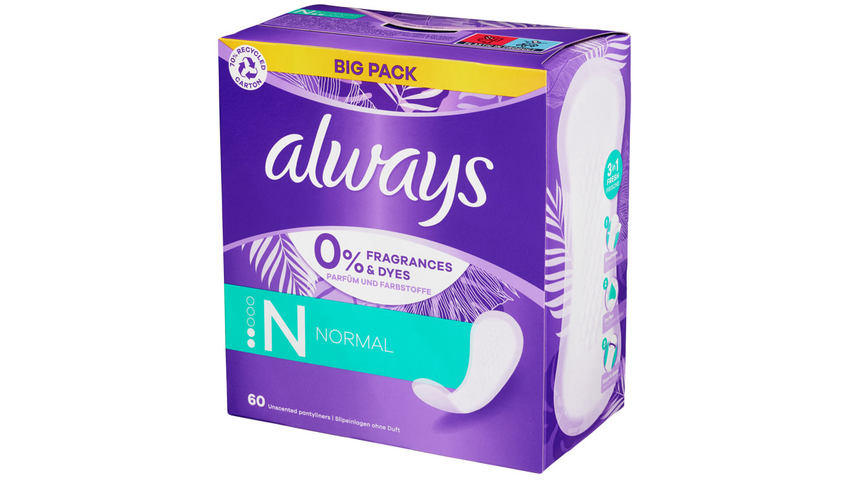 Always Truseinnlegg Normal | 60stk