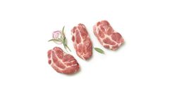 Pork neck steak sliced plain 3 pcs. 0.4kg