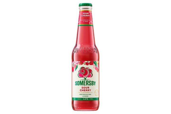 Somersby Sour Cherry cider almalé alapú, szénsavas alkoholos ital meggy ízesítéssel 4,5% 330 ml