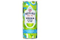 Nicolaus Extra Fine Vodka & Soda-Lime szénsavas alkoholos ital 4,9% 250 ml