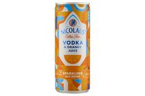 Nicolaus Extra Fine vodka és narancs ízű szénsavas alkoholos ital 4,9% 250 ml