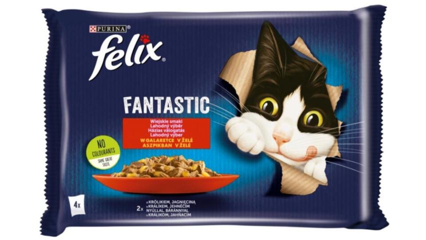 Felix Fantastic alutasak Multipack Nyúllal és Báránnyal Aszpikban 4x85g