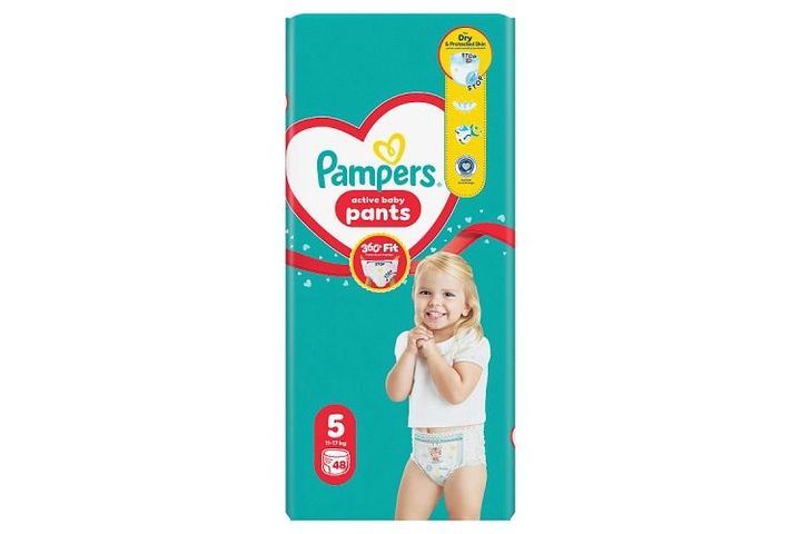 Pampers Active Baby Bugyipelenka, Méret: 5, 48 db Pelenka, 11kg-17kg