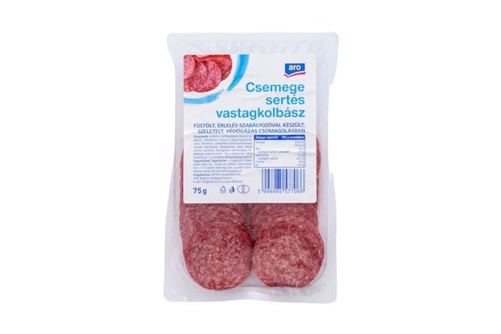 aro Szeletelt Csemege Vastagkolbász 75 g