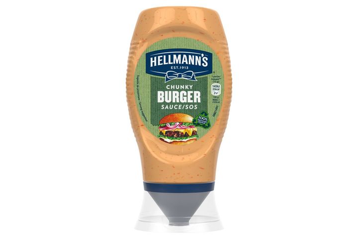 Hellmann's burger szósz csemegeuborka és vöröshagyma darabokkal 258 g