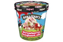 Ben & Jerry's tejszínes jégkrém és epres jégkrém fánk ízű tésztadarabokkal 465 ml