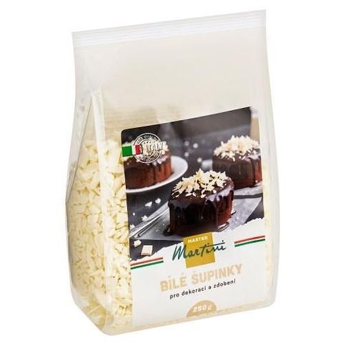Master Martini Bílé šupinky pro dekoraci a zdobení | 250g