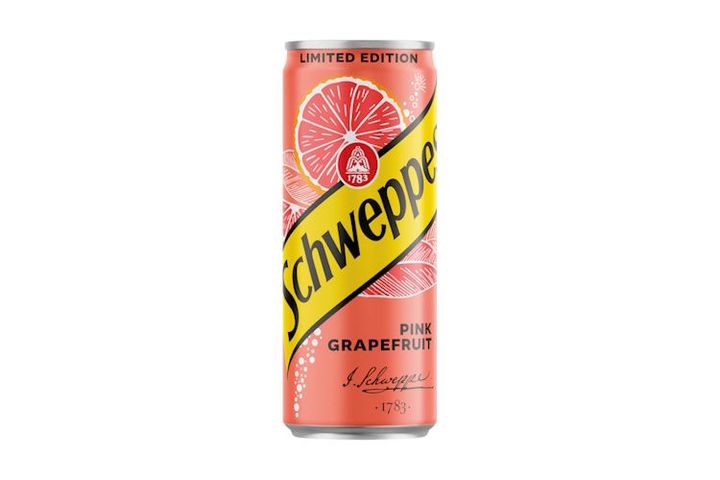 Schweppes Pink Grapefruit ízesítésű szénsavas üdítőital cukorral és édesítőszerekkel 0,33 l