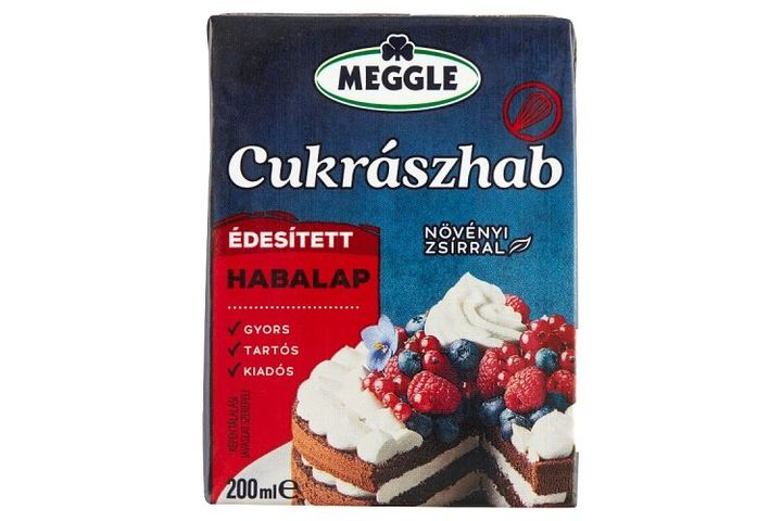 Meggle Cukrászhab UHT édesített habalap 200 ml