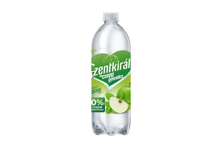 Szentkirályi Egy Csepp gyümölcs alma-menta ízű szén-dioxiddal enyhén dúsított ital 0,7 l