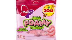 Malaco Zoo Foam Monkey Sour 115g
