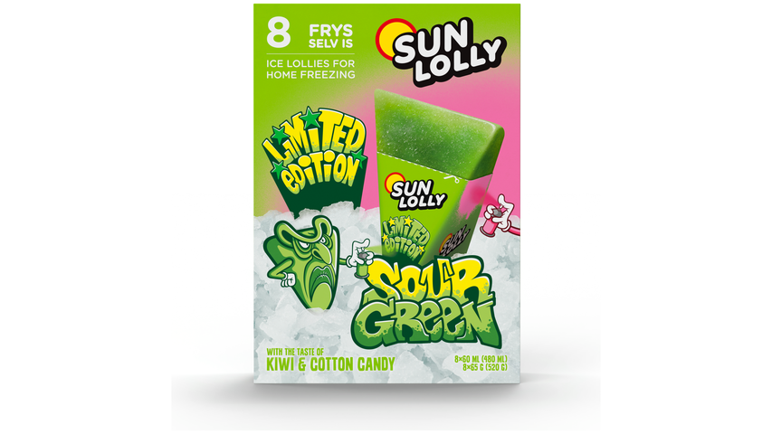 Sun Lolly Ice Sour Green | 500ml